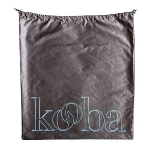 KOOBA Authentic Large Draw String Dust Bag Dark Brown Shiny W23.75" x H21.25"